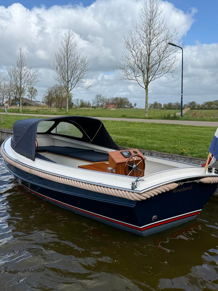 Sloep visvlet staal 22pk Vetus motor, Watersport en Boten, Sloepen, Ophalen, Gebruikt, Staal, Rondzit