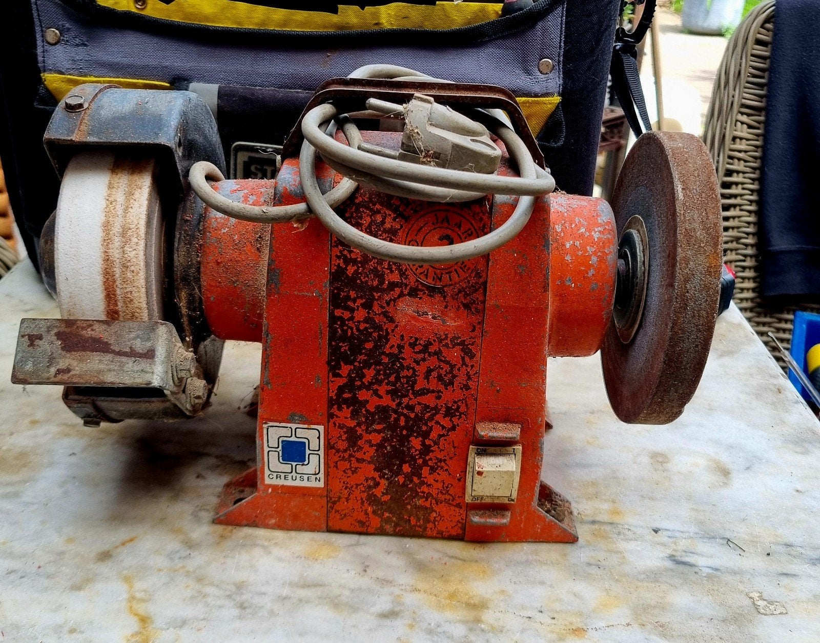 Creusen Werkslijpmachine DS 7150 TS - Gebruikt, Ophalen, Gebruikt, Minder dan 700 watt, Werkbankslijpmachine