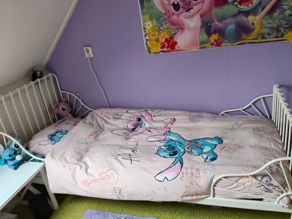 2 IKEA uitschuifbare meegroeibedden, Ophalen, Eenpersoons, Wit, Kinderbed, uitschuifbaar