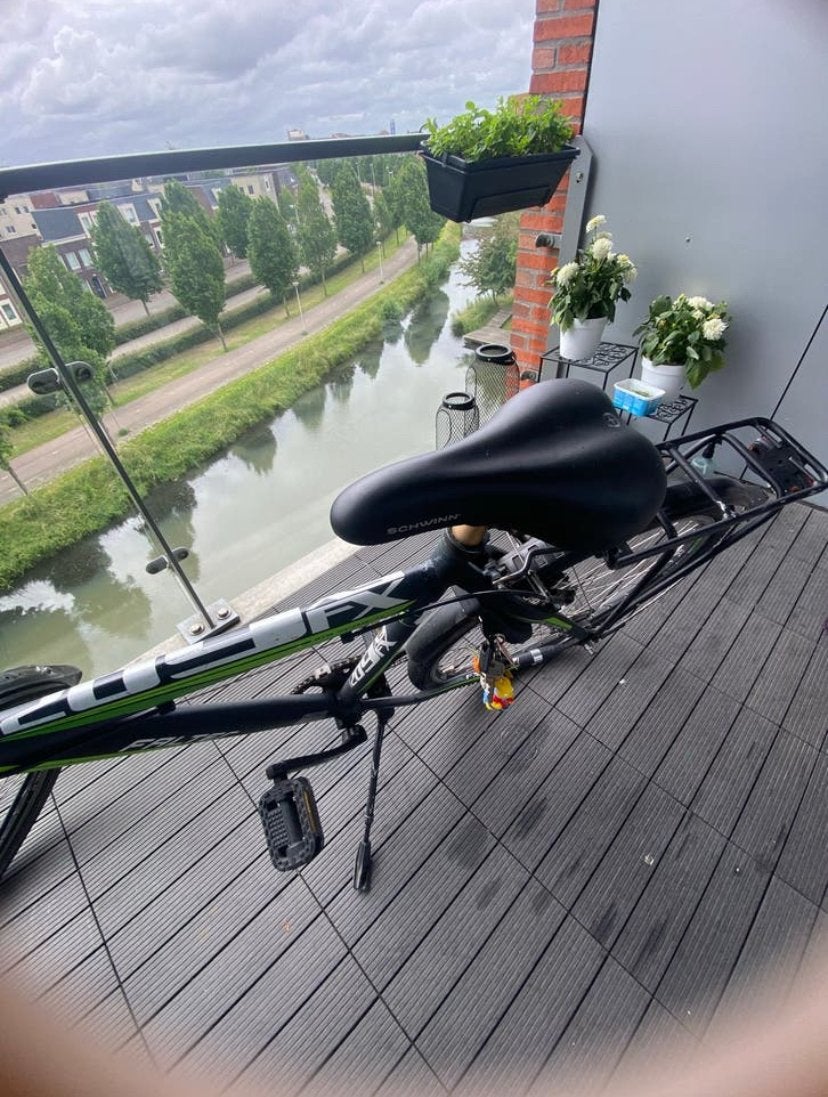 Falter FX607 Kinderfiets Zwart/Groen 7 Versnellingen, Overige merken, Gebruikt, Velgrem, Versnellingen