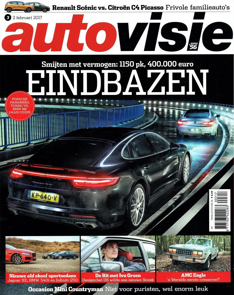 Autovisie 2017 nr. 3 (o.a. BMW 340i & Infiniti Q50 S), Verzenden, Gelezen, Algemeen