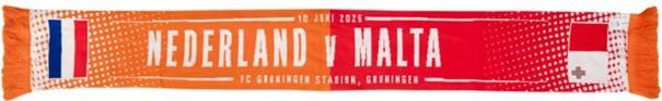 GEVRAAGD: sjaal Nederland - Malta (Euroborg 10-06-2025), Maat XS of kleiner, Ophalen of Verzenden, Zo goed als nieuw, Overige typen