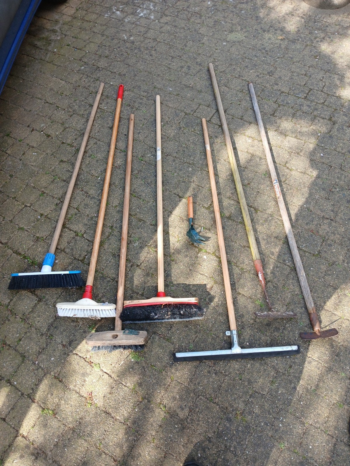 Bezems, schoffel, vloerwisser, snoeischaar planten, schoene, Ophalen of Verzenden