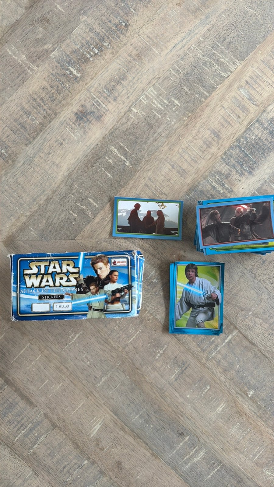 Merlin star wars attack of the clones complete losse sticker, Ophalen of Verzenden, Zo goed als nieuw, Sticker
