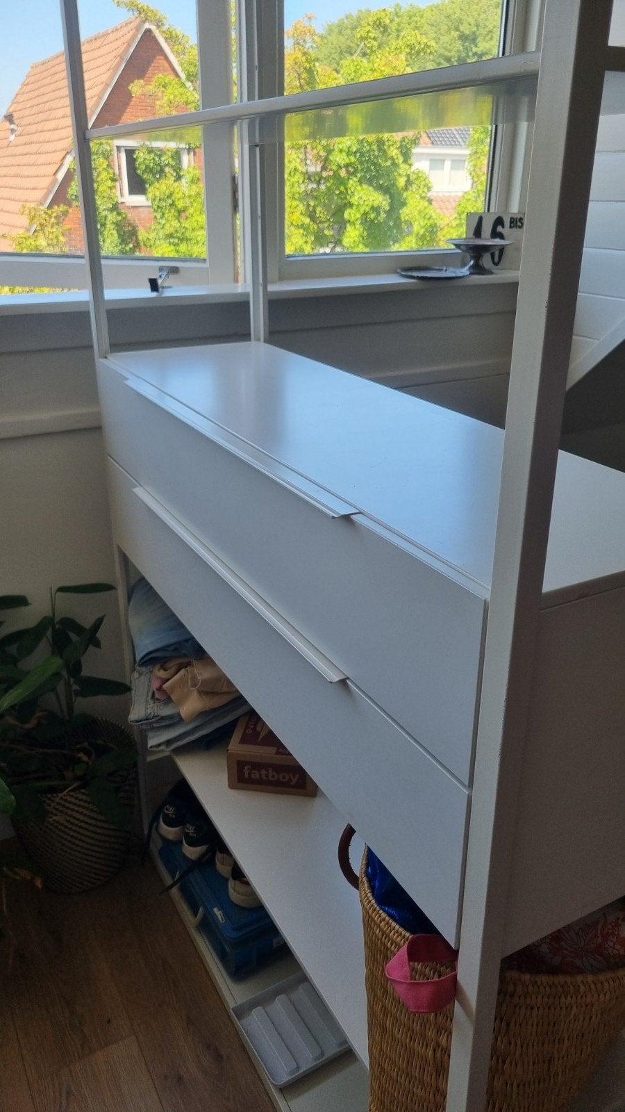 IKEA Fjalkinge open kast met lades en planken, Huis en Inrichting, Kasten | Boekenkasten, Ophalen, Met plank(en), Gebruikt, 100 tot 150 cm
