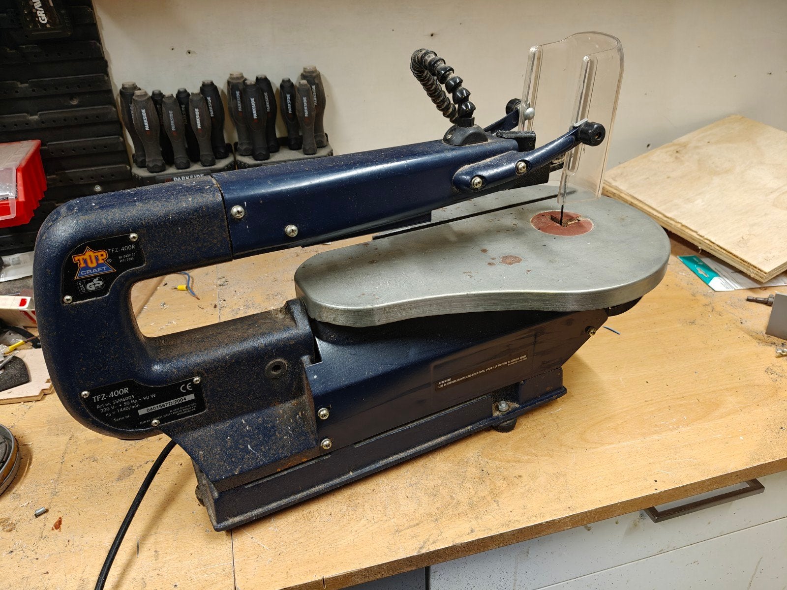 Top Craft Figuurzaag TFZ-400R - Functioneel en Betrouwbaar, Doe-het-zelf en Verbouw, Ophalen, Minder dan 30 mm, Gebruikt, Top Craft