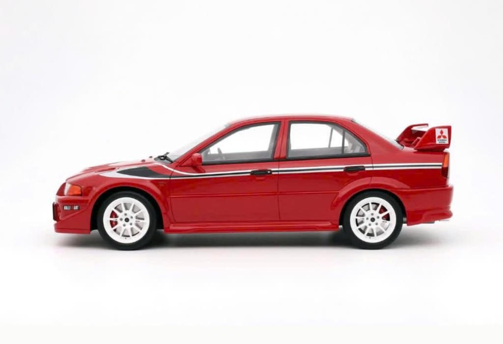 MITSUBISHI LANCER EVO VI MAKINEN ROOD 1999 1/18 OTTO OT422, Verzenden, Nieuw, OttOMobile
