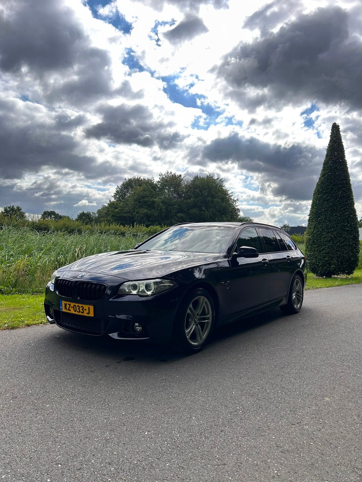 BMW 5-Serie 2.0 520I Shadowline Individual, Auto's, Zwart, 4 cilinders, 2000 kg, Zwart