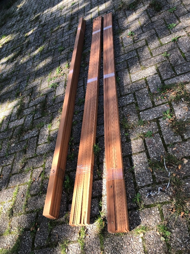 Mahoniehouten latten, Watersport en Boten, Ophalen, Nieuw