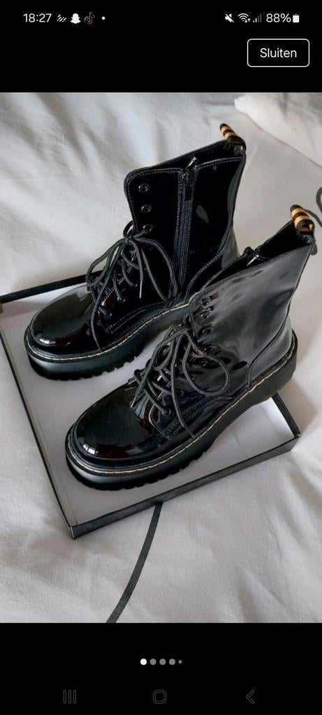 Salinyang zwarte boots Black Mirror maat:40, Salinyang, Zwart, Lage of Enkellaarzen, Ophalen of Verzenden