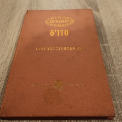 Wolseley 6/110 Mk2 NL instructieboek origineel, Ophalen of Verzenden