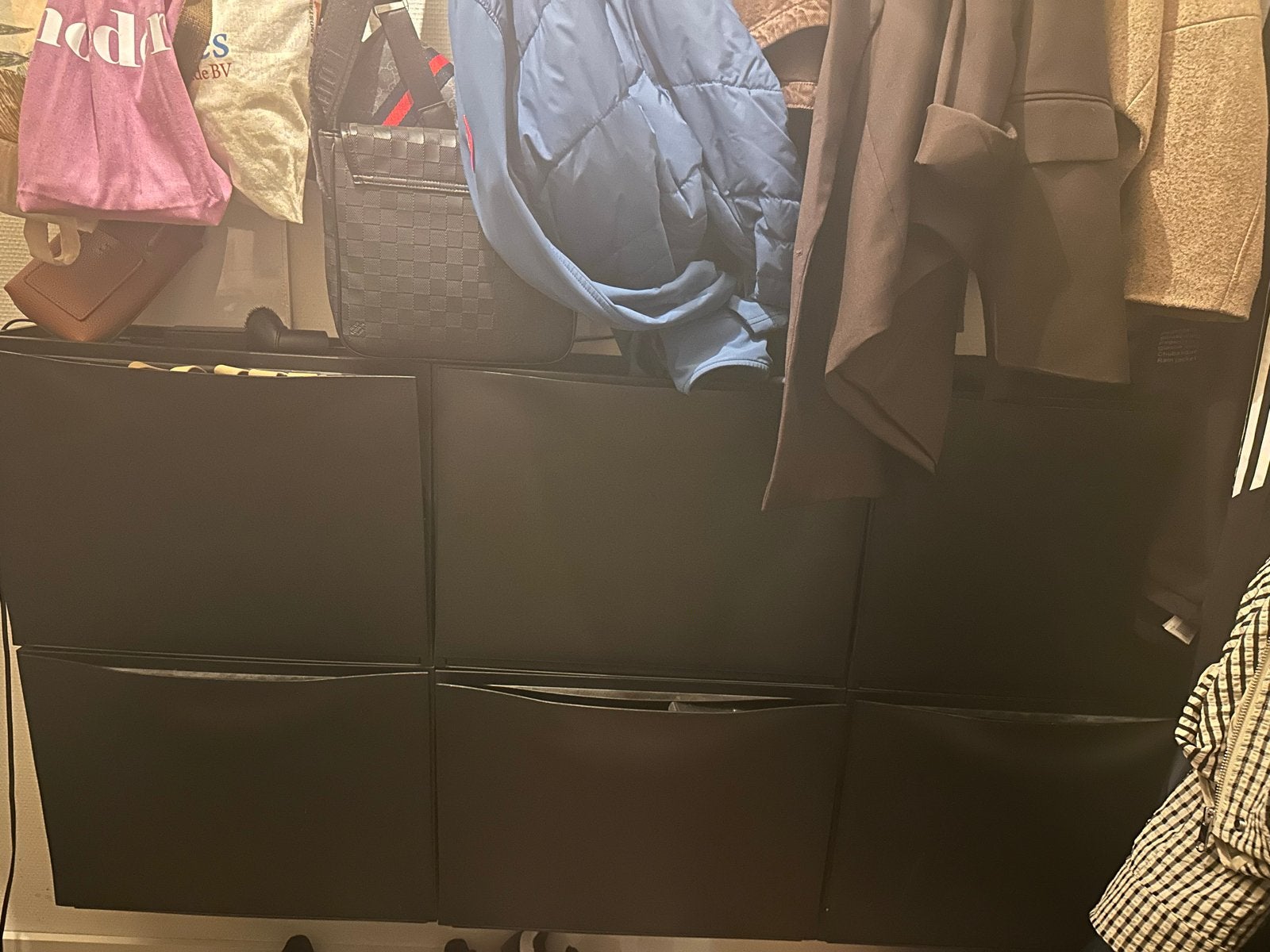 IKEA Schoenenkast met 6 vakken - Zwart trones, Ophalen, Gebruikt