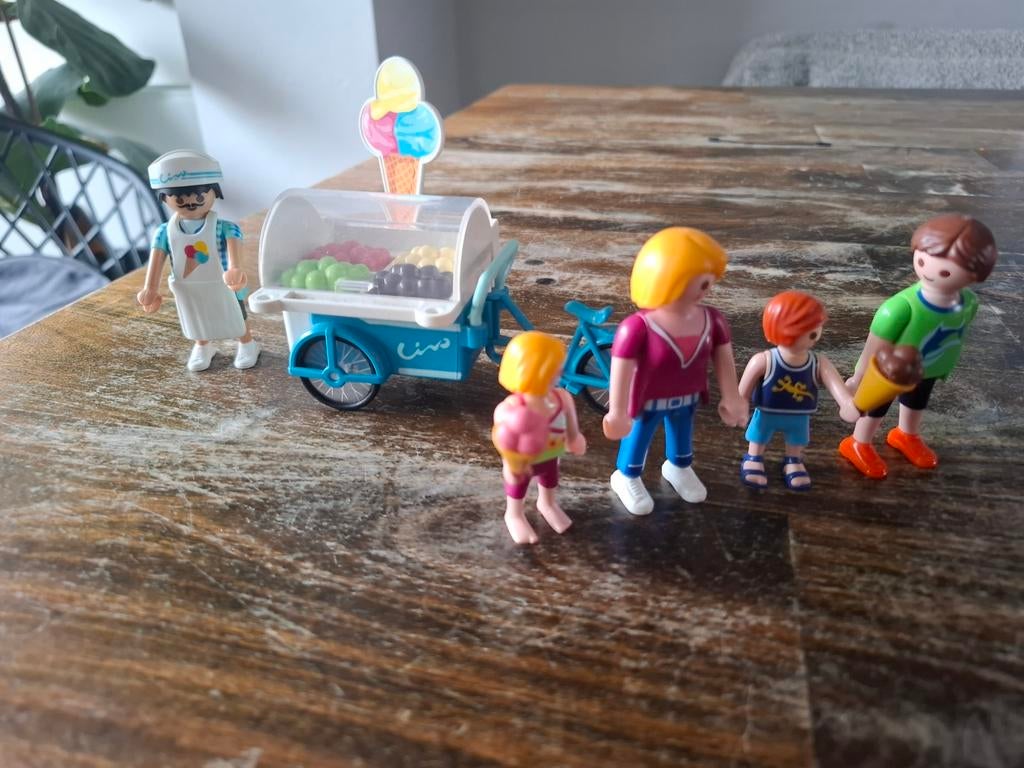 Playmobil ijscowagen setje met figuren, Ophalen of Verzenden