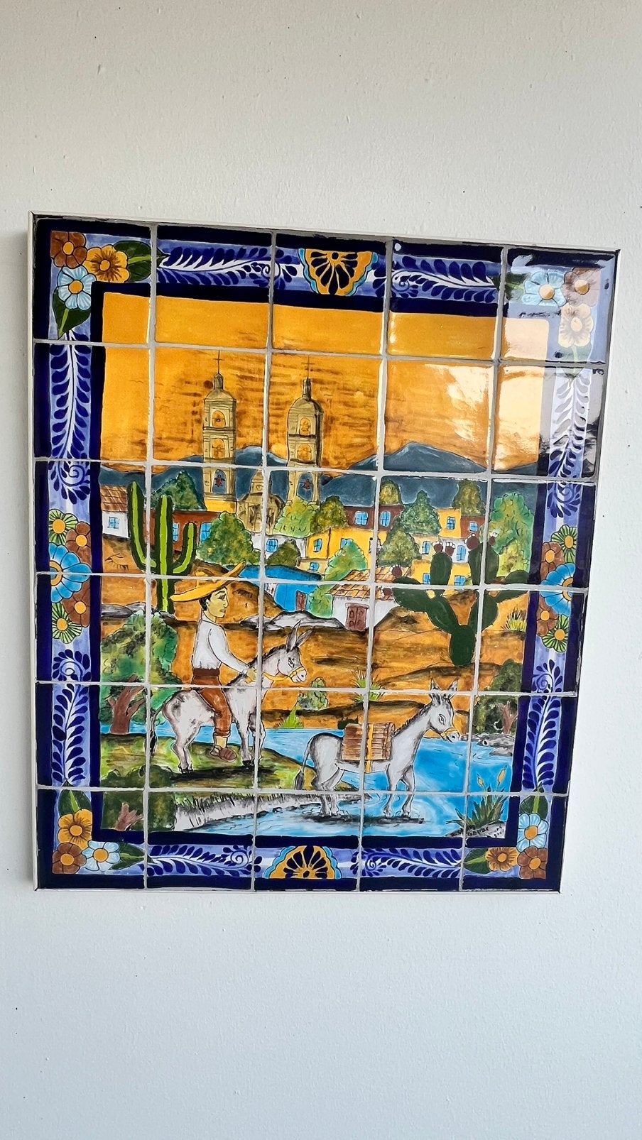 Keramisch tegeltableau van Gopar, Antiek en Kunst, Antiek | Keramiek en Aardewerk, Ophalen of Verzenden