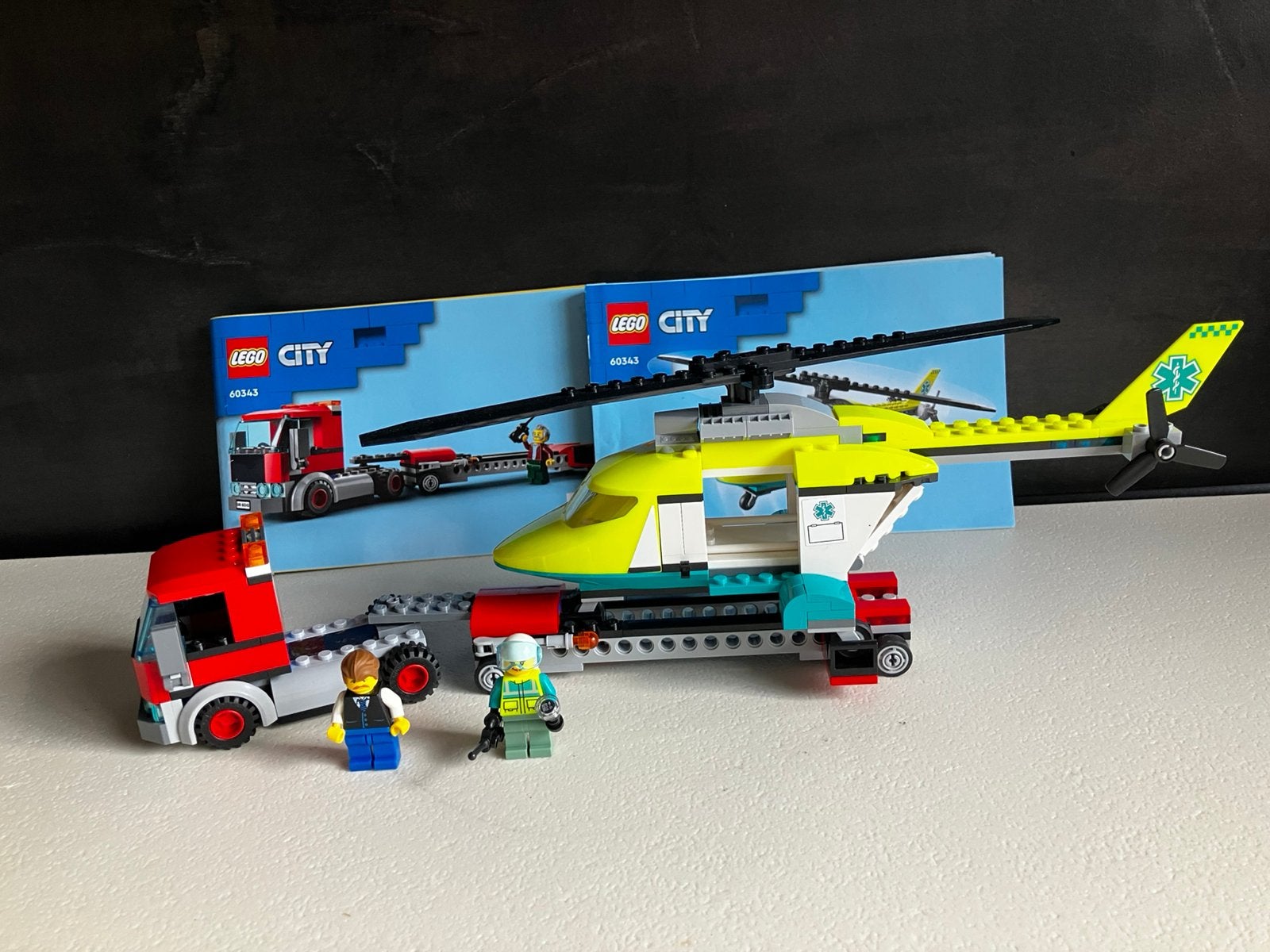 Lego 60343 Reddingshelikoptertransport, Compleet, City, Lego, Ophalen of Verzenden