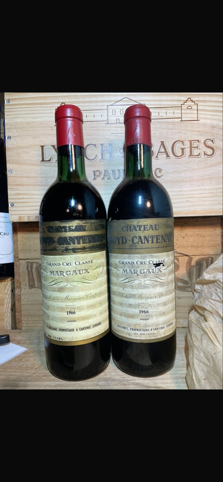 Château Boyd-Cantenac Margaux Grand Cru Classé 1966, Verzamelen, Frankrijk, Nieuw, Ophalen of Verzenden, Rode wijn