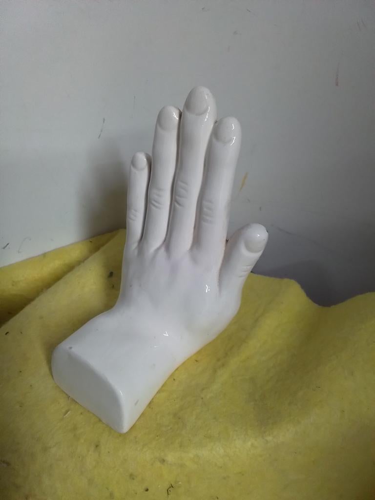 9248)  mooie boekensteun witte hand, Ophalen of Verzenden, Zo goed als nieuw