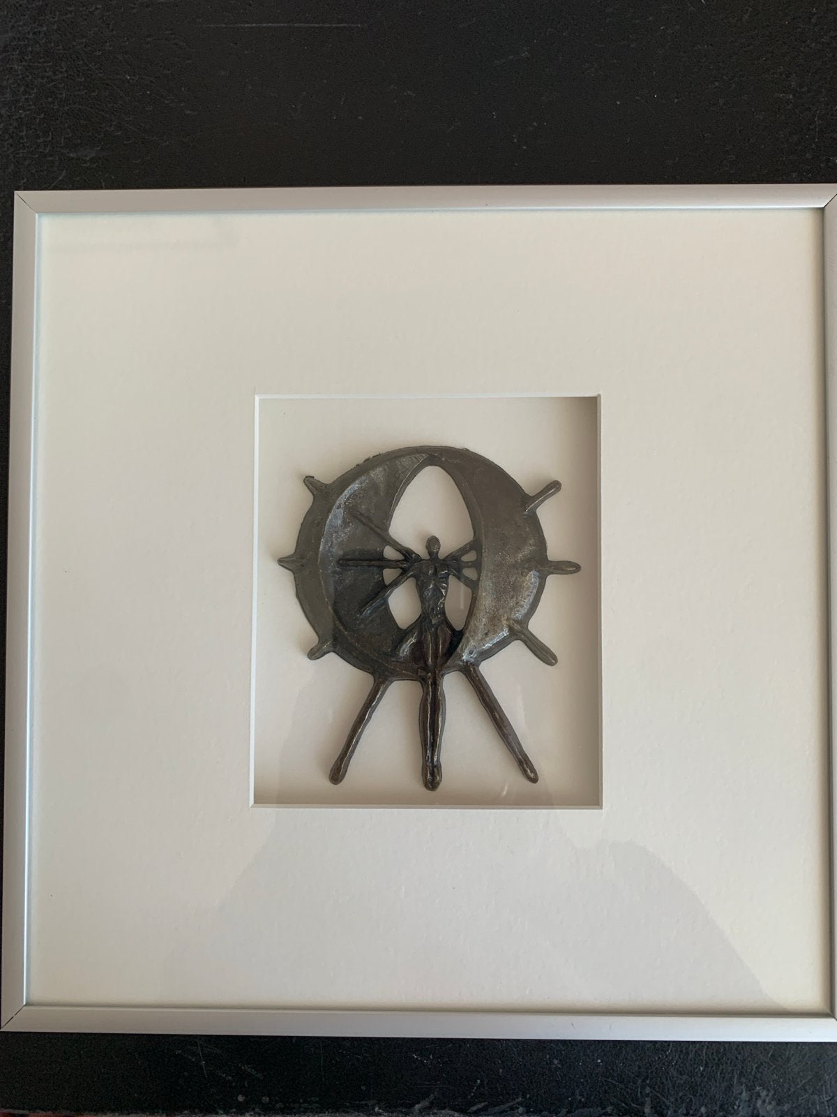 Ingelijste sculptuur van Corry Ammerlaan, Ophalen of Verzenden, Brons, Beeld, Abstract