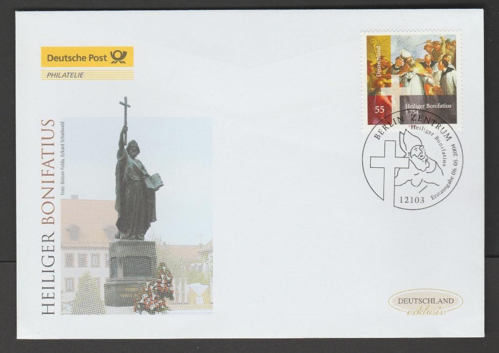 Duitsland - FDC Michelnr 2401 - heilige Bonifatius, Verzenden, 1990 tot heden, Postfris