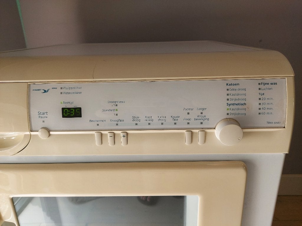 Condensdroger  gratis werkt prima, Ophalen, 6 tot 8 kg, Gebruikt, Voorlader