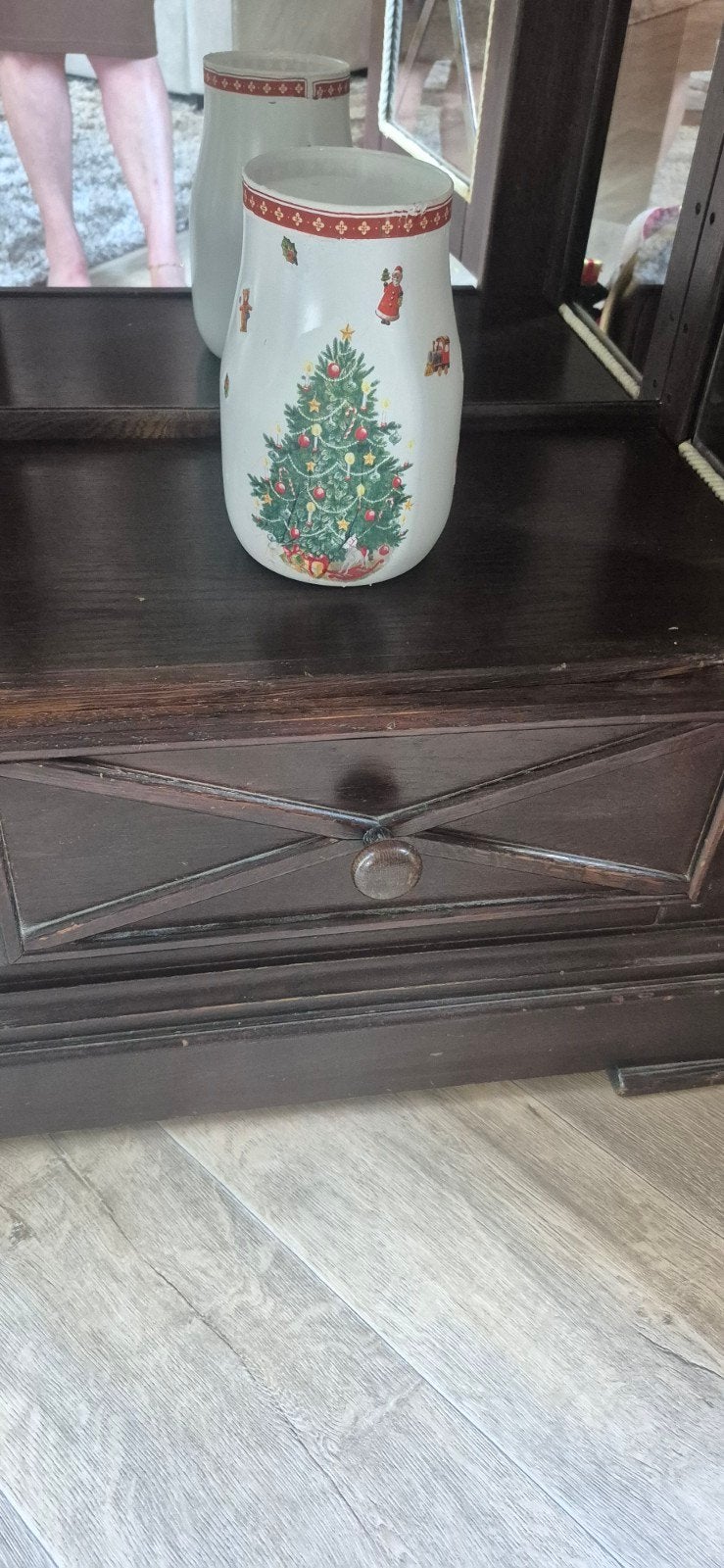 Villeroy & Boch stijl kerstvaas, Antiek en Kunst, Ophalen of Verzenden