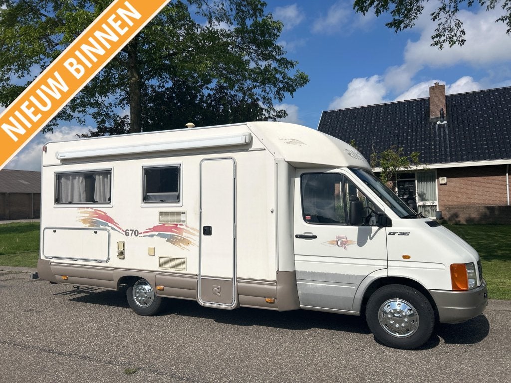 VW LT 35 CAMPER RIMOR 670 SAILER ZEER NETTE STAAT!, Ringverwarming, Achteruitrijcamera, Bedrijf, Koelkast