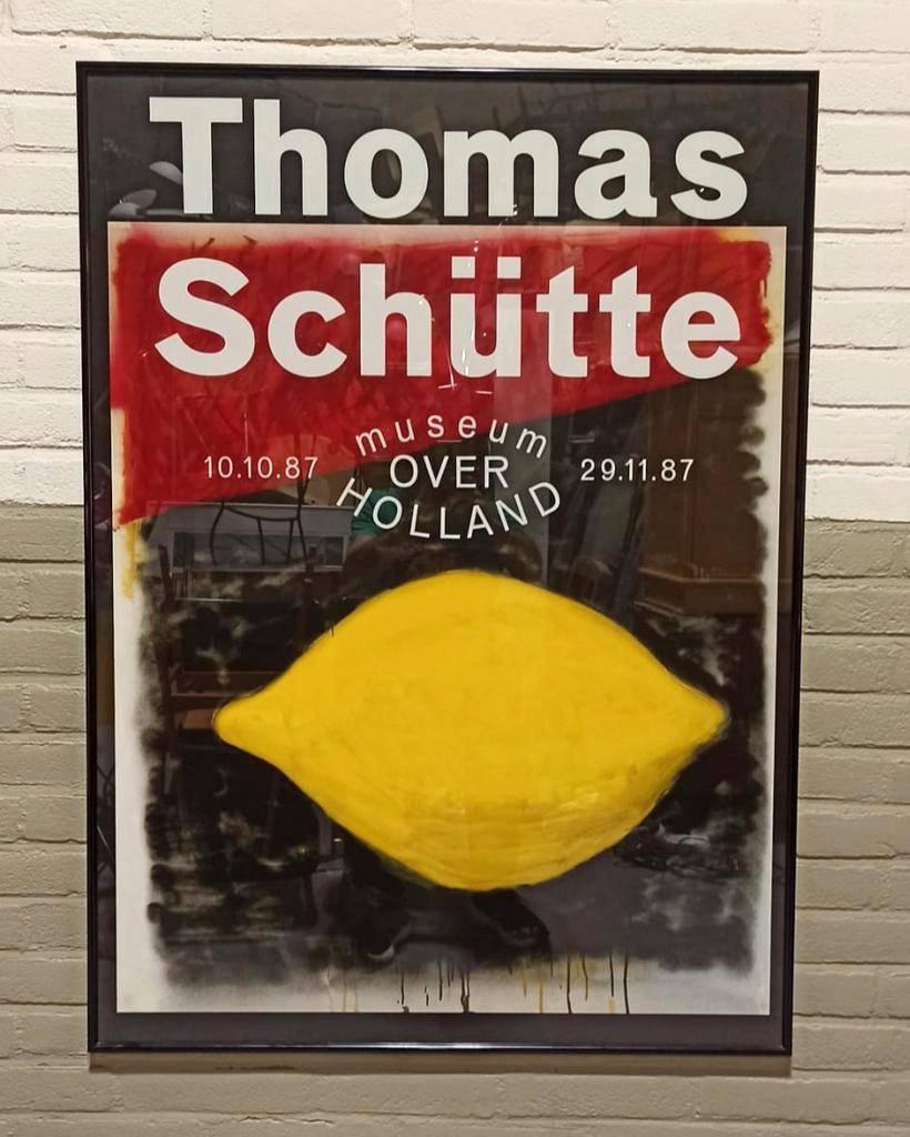 Vintage tentoonstelling poster, Lex Reitsma, Ophalen