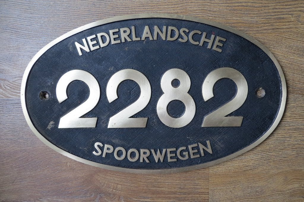 NS locplaat 2282, Verzamelen, Ophalen of Verzenden, Gebruikt, Trein, Overige typen