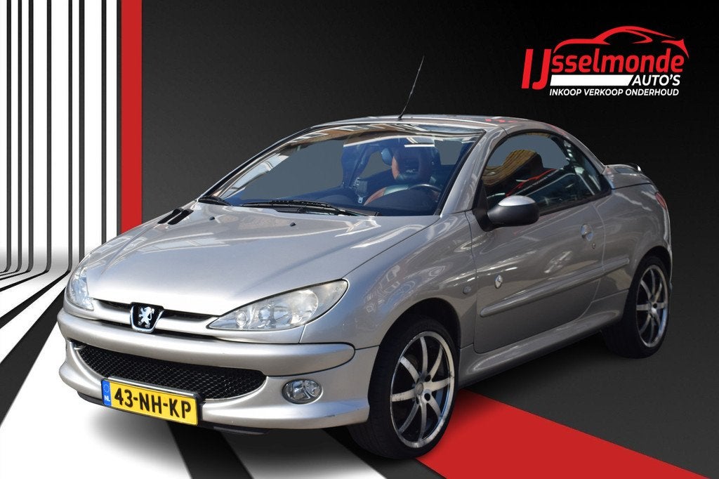 Peugeot 206 CC 1.6-16V Roland Garros Leer Airco Nwe APK, Auto's, Peugeot, Bedrijf, Te koop, Airbags, Airconditioning, Alarm, Automatische klimaatregeling