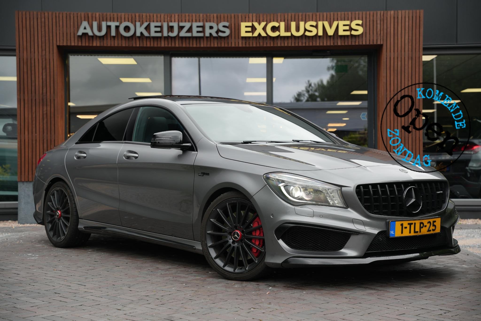 Mercedes-Benz CLA-klasse AMG 45 4MATIC Panoramadak Leer Memo, Automaat, CLA, Gebruikt, Euro 6