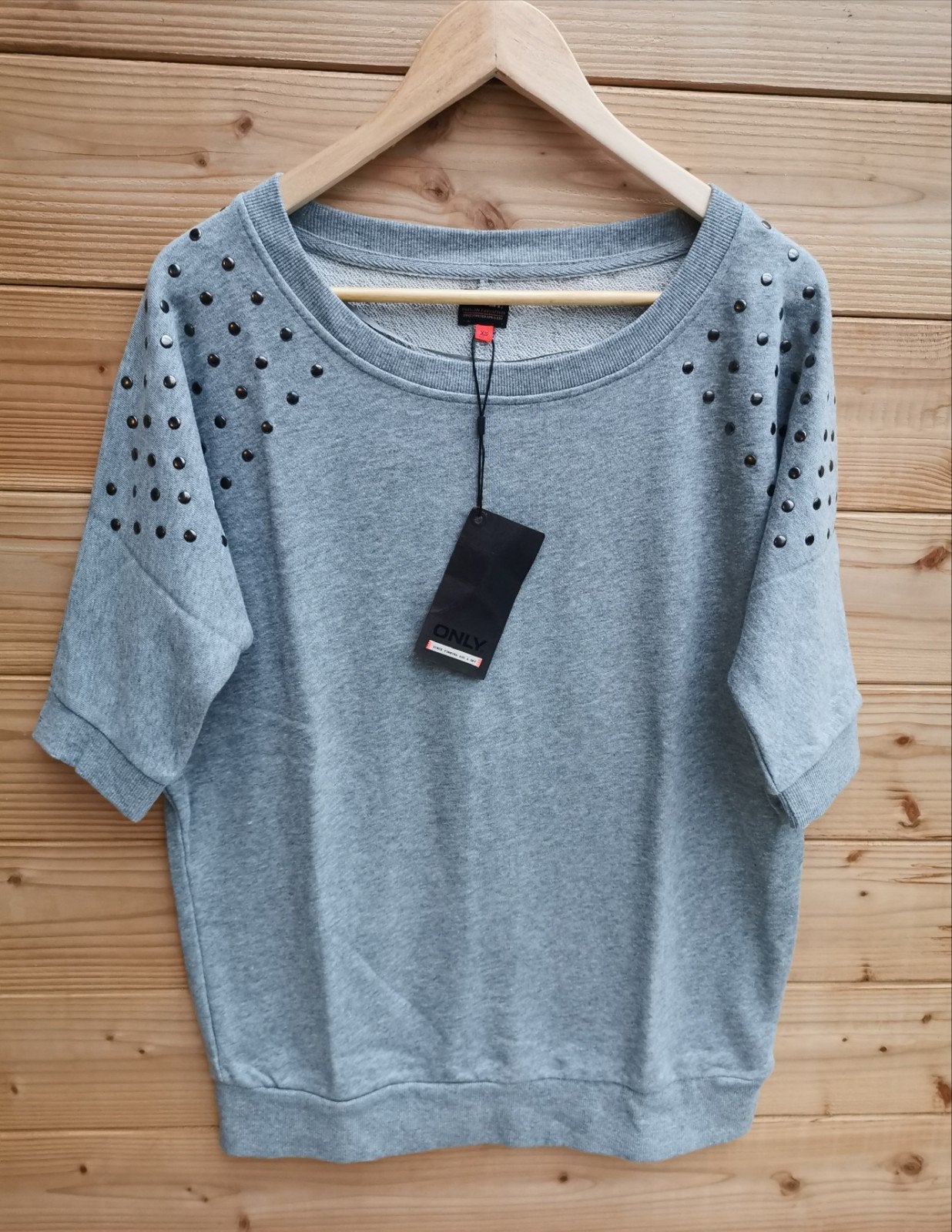 ONLY sweater met studs mt. S, Only, Verzenden, Nieuw, Korte mouw