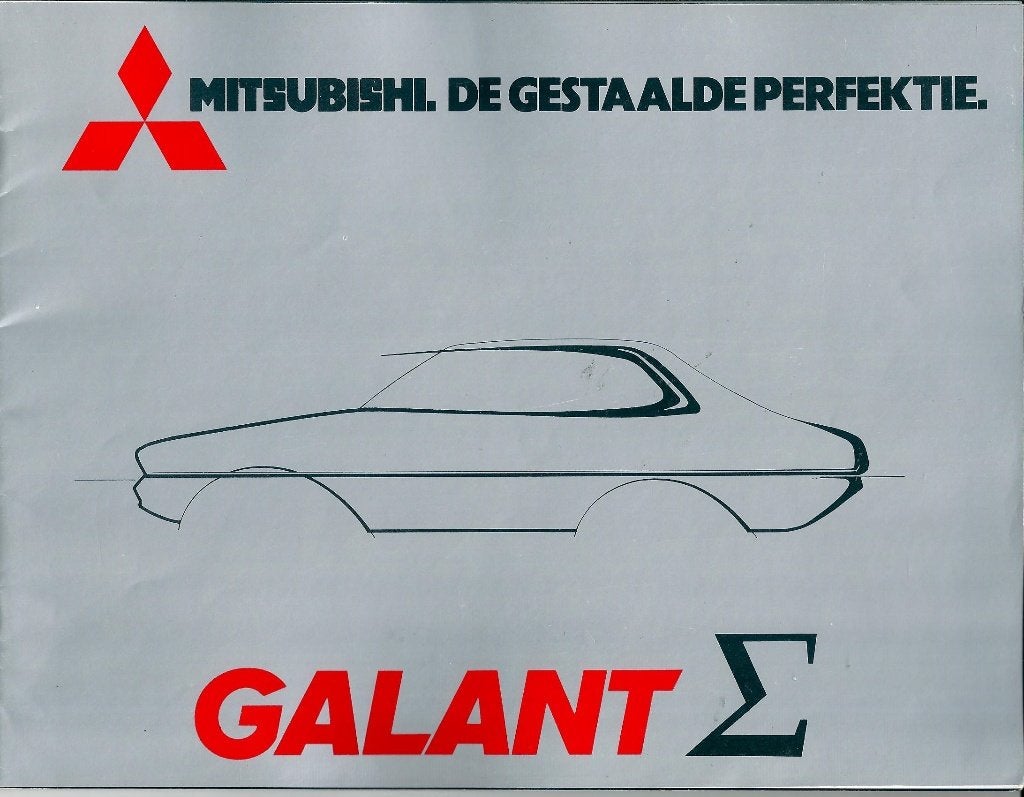 Folder Mitsubishi Galant Sigma 1977, Ophalen of Verzenden, Gelezen, Mitsubishi