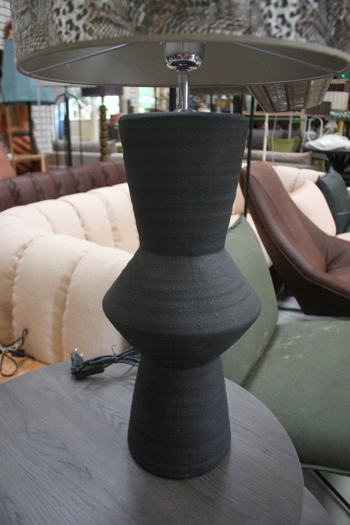 Tafellamp AYLA & lampenkap KEYON Light & Living zwart, Huis en Inrichting, Met schakelaar, Zo goed als nieuw, E27 (groot), Light & Living