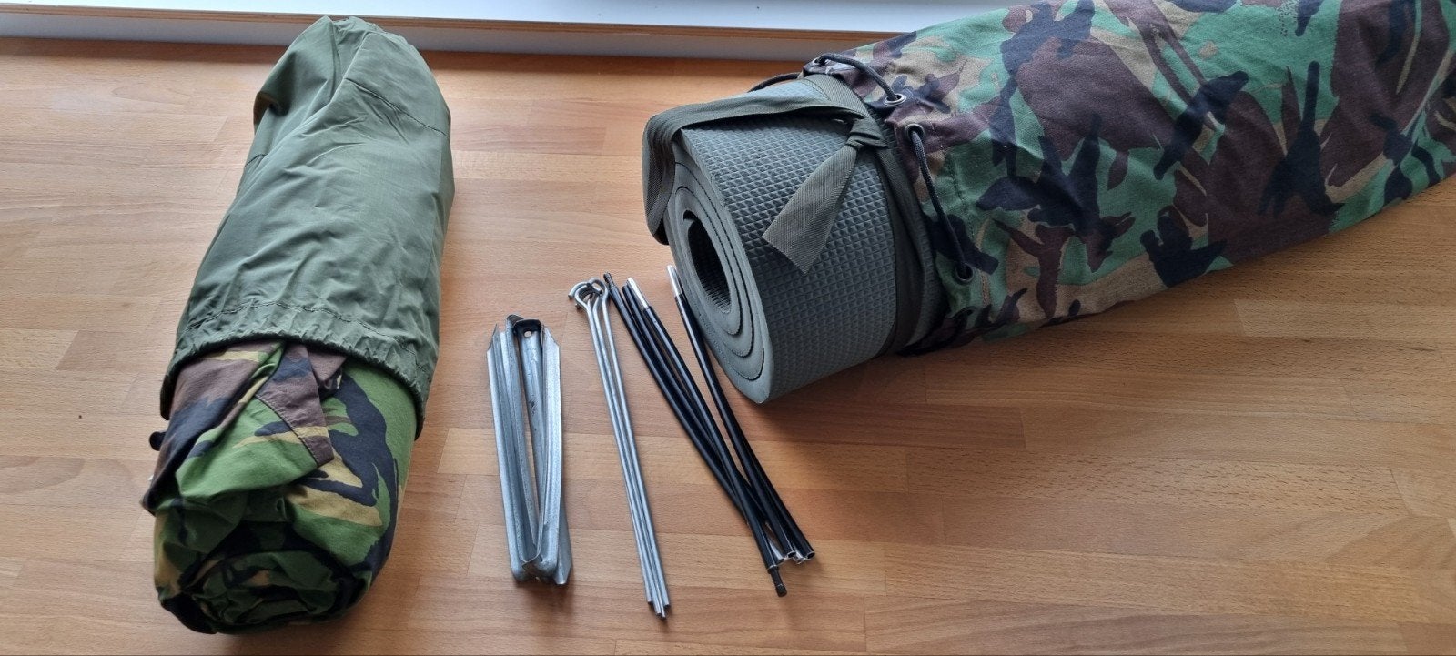Militair Goretex Camouflage KL Bivakzak + slaapmat ex-leger, Ophalen of Verzenden, Landmacht, Nederland, Overige typen