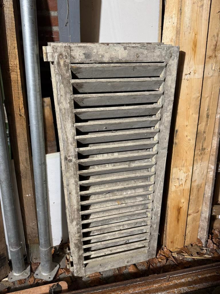 Houten Shutters Opknapper - 6x gelijk, 1x groter, Ophalen, Gebruikt, Overige typen, 200 tot 215 cm