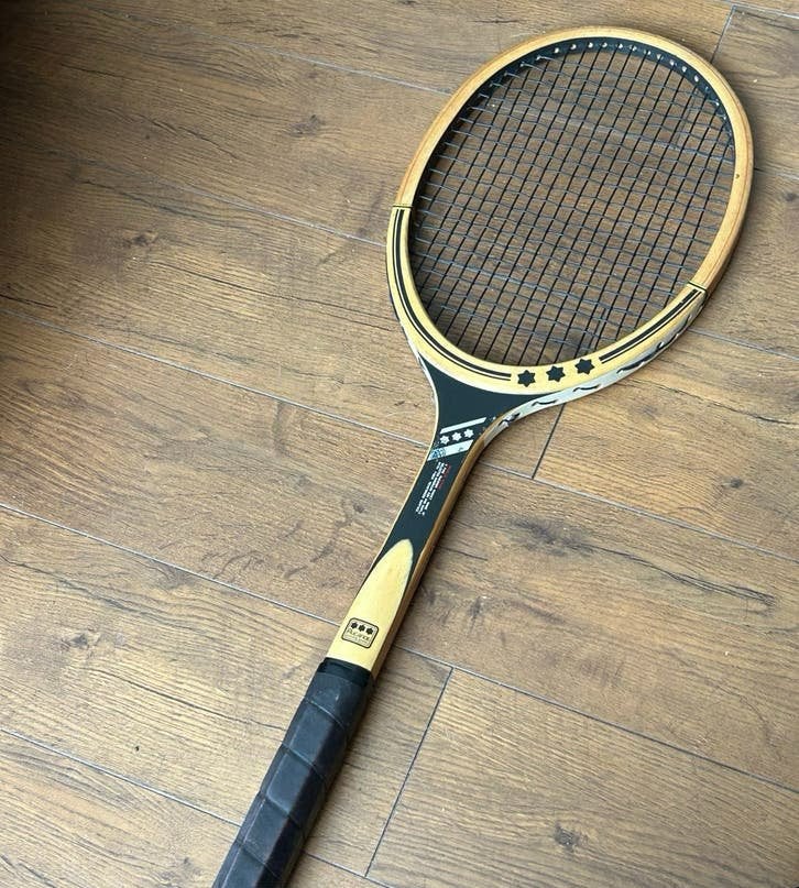 Vintage Rucanor World Star Tennisracket met hoes, Sport en Fitness, Tennis, Ophalen of Verzenden, Gebruikt, Racket, Overige merken