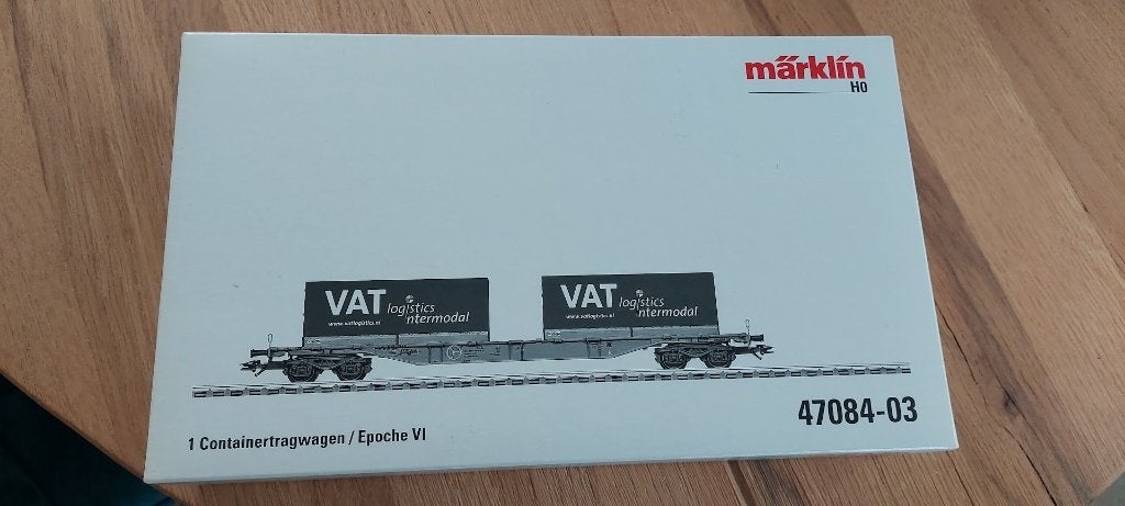 Marklin 47084-03 wagon VAT Logistics, Wisselstroom, Gebruikt, Wagon, Ophalen of Verzenden