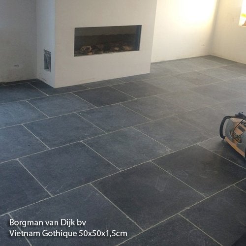 landelijke vloer Vietnamees Hardsteen 60x60 cm verouderd, Ophalen of Verzenden, Nieuw, Overige materialen, Overige typen