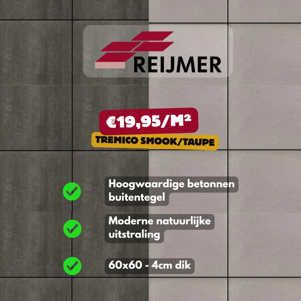 Tremico Toppers | €19,95/M², Tuin en Terras, Tegels en Klinkers, Ophalen, Overige materialen, Overige typen, Nieuw