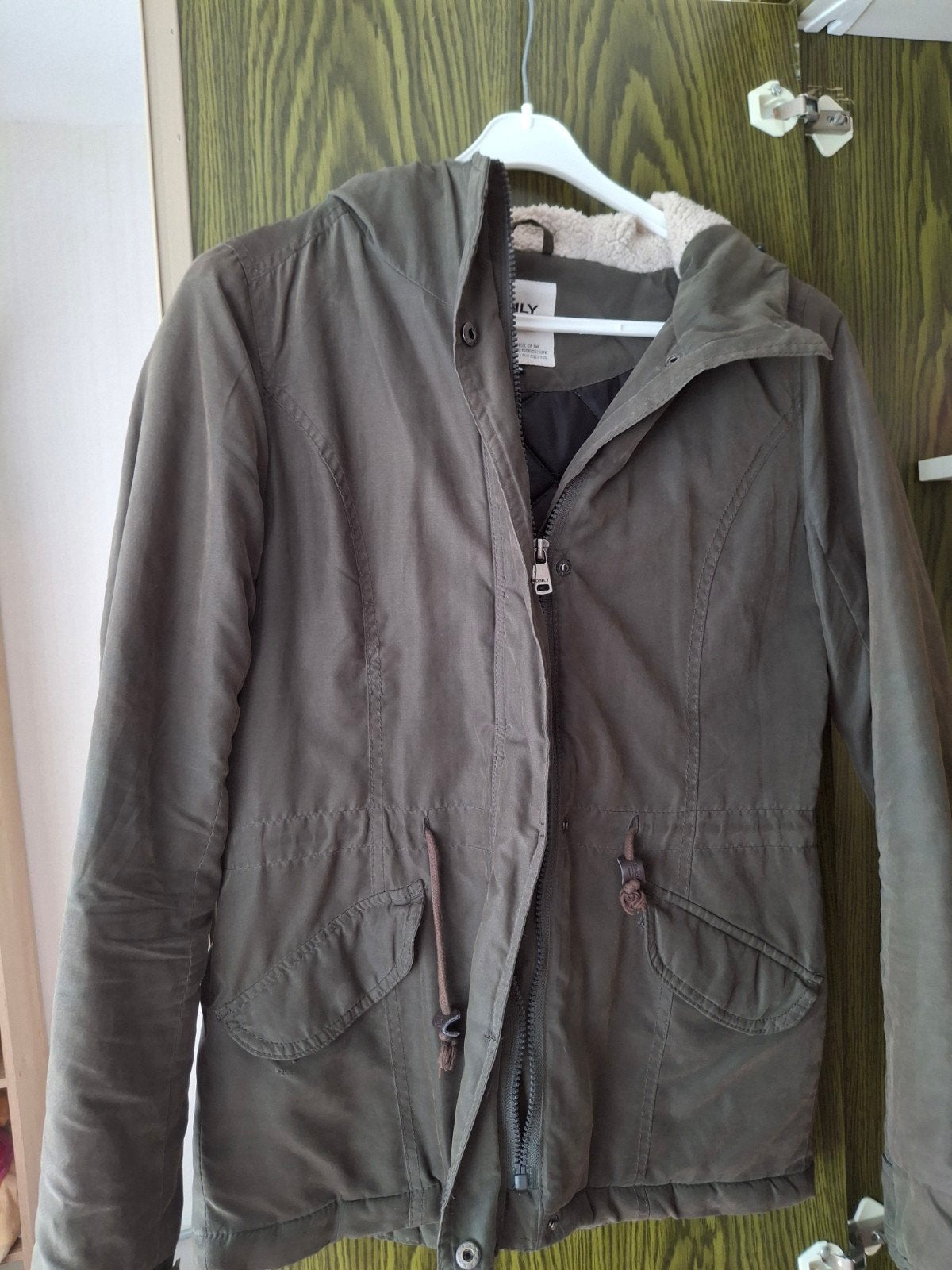 Only parka jas met teddy voering - Maat XS, Only, Ophalen of Verzenden, Maat 34 (XS) of kleiner, Gedragen