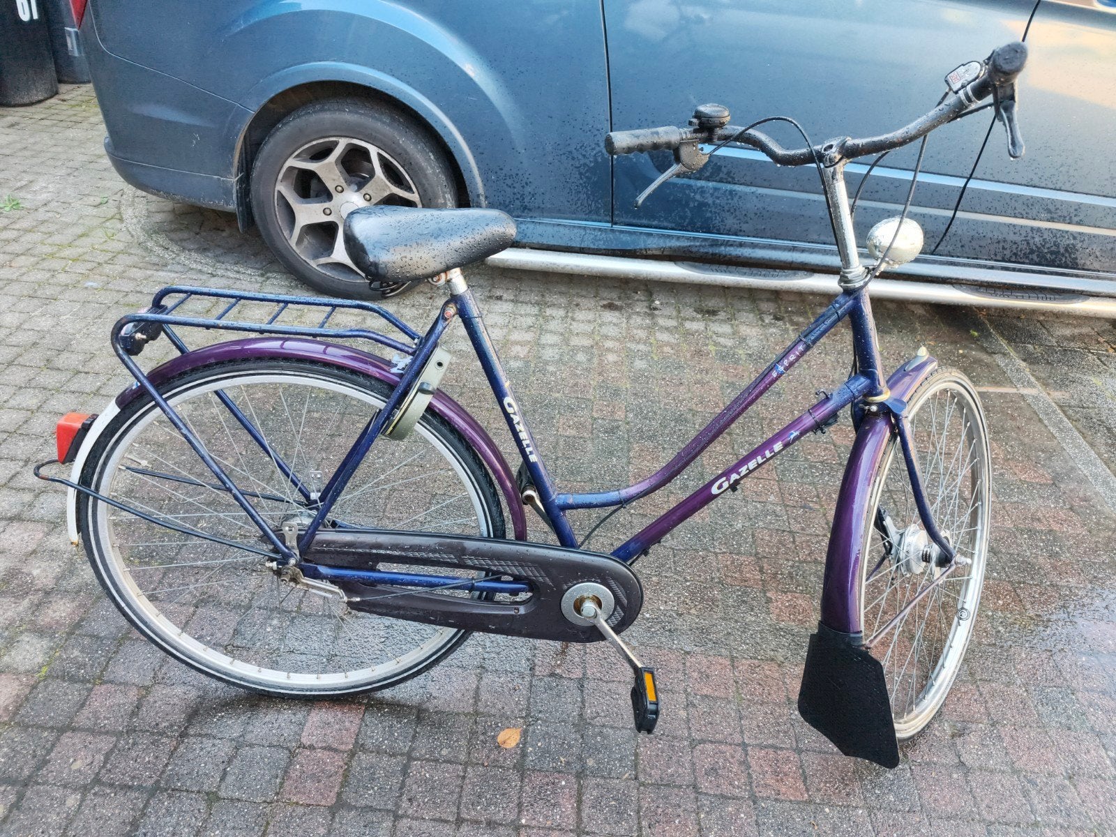 Gazelle fiets - Damesfiets - Paars - Gebruikt, Fietsen en Brommers, Ophalen, Gebruikt, Versnellingen, Gazelle