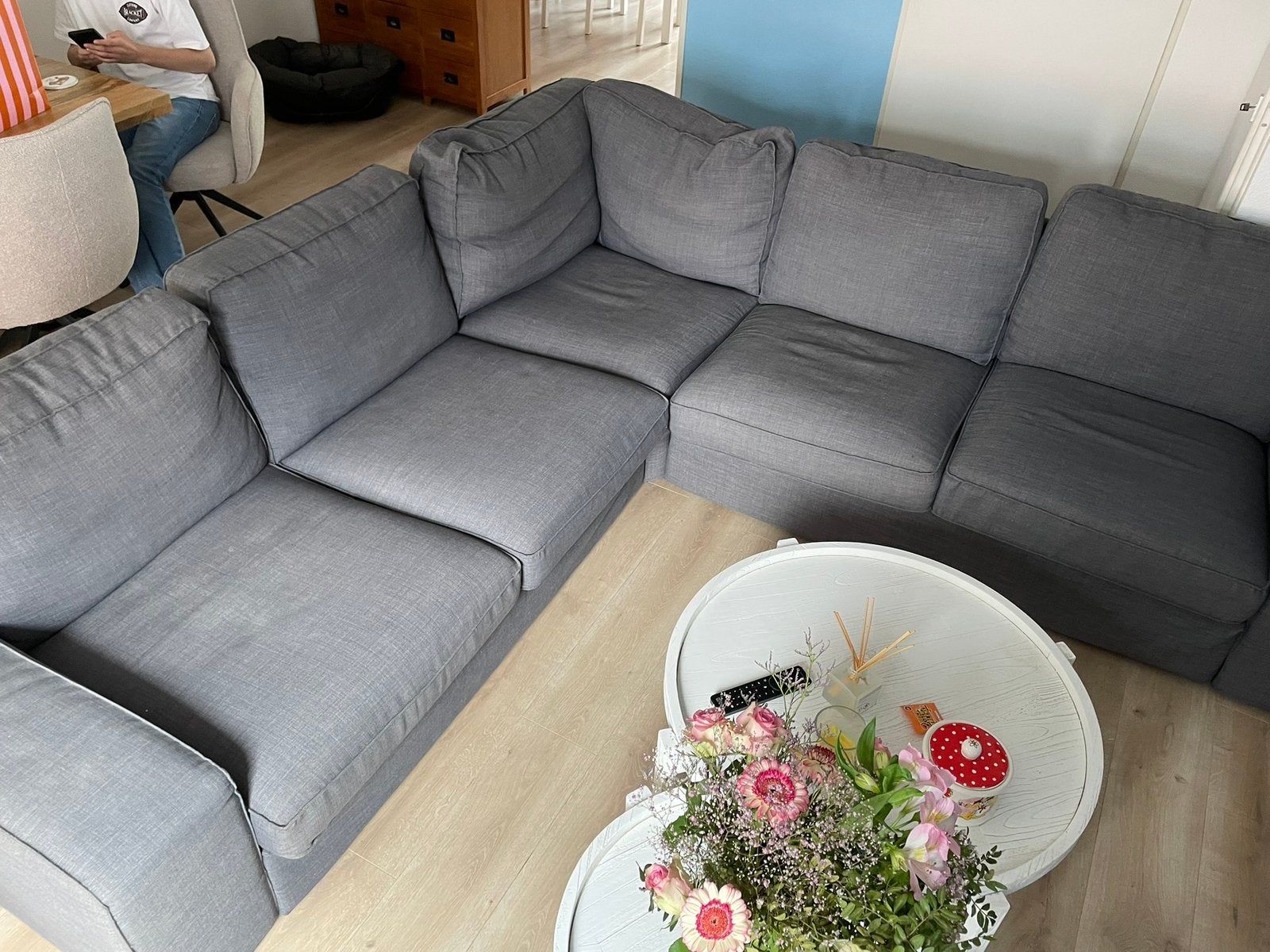 Kivik hoekbank van de ikea Gratis, Huis en Inrichting, Ophalen, Gebruikt, Stof