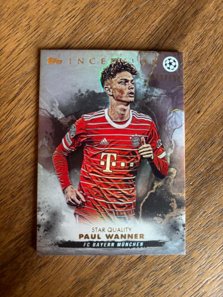 Paul Wanner Rookie Topps Inception FC Bayern München, Ophalen of Verzenden, Zo goed als nieuw