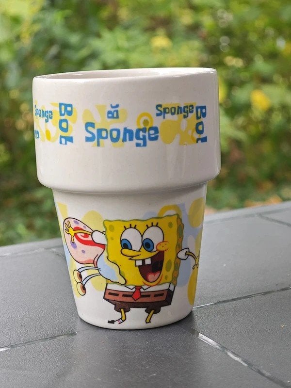 Nickelodeon SpongeBob en Squidward Mok, Ophalen of Verzenden, Zo goed als nieuw, Film, Overige typen