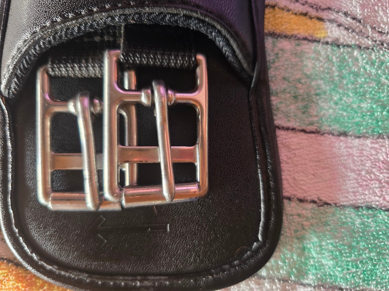 Erreplus leren dressuur singel 55 cm zwart, Dieren en Toebehoren, Ophalen of Verzenden, Singel, Full, Overige merken