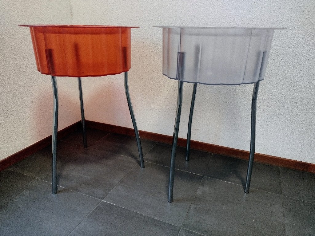 Retro bijzettafel IKEA model HATTEN, RETRO, Rond, Zo goed als nieuw, Ophalen