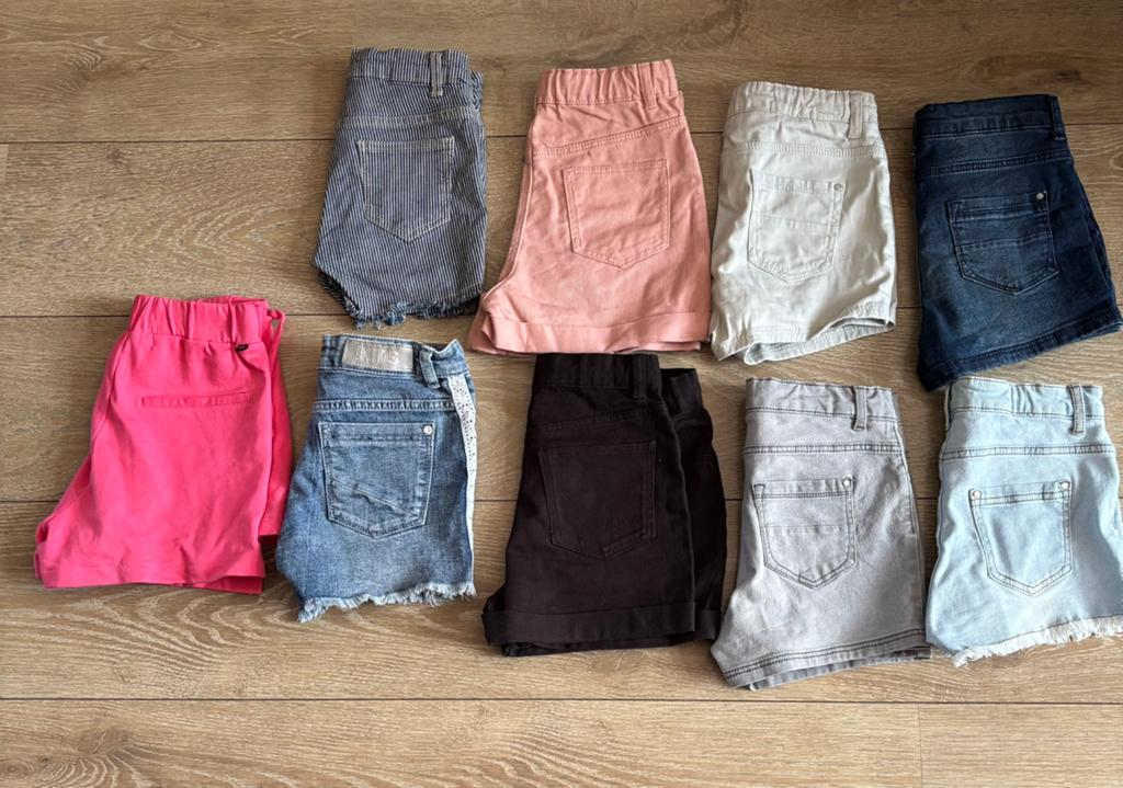Shorts meisje voor de zomer 9 stuks maat 146, Kinderen en Baby's, Kinderkleding | Maat 146, Verzenden, Meisje, Broek