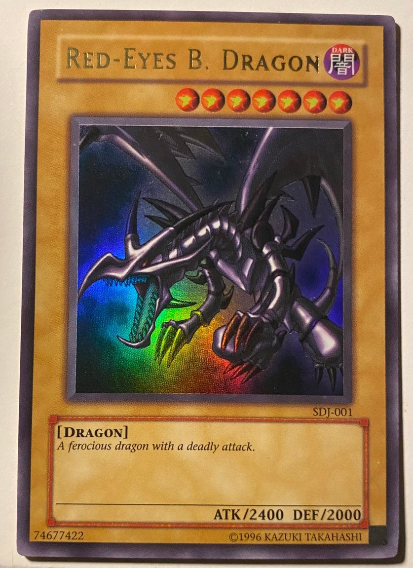 Yu-Gi-Oh! Red-Eyes Black Dragon SDJ Old US Print !, Hobby en Vrije tijd, Verzamelkaartspellen | Yu-gi-Oh!, Ophalen of Verzenden