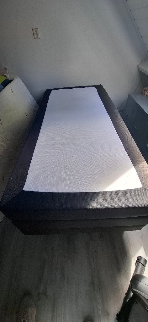 Boxspring, Huis en Inrichting, Ophalen, Gebruikt, 90 cm, Eenpersoons