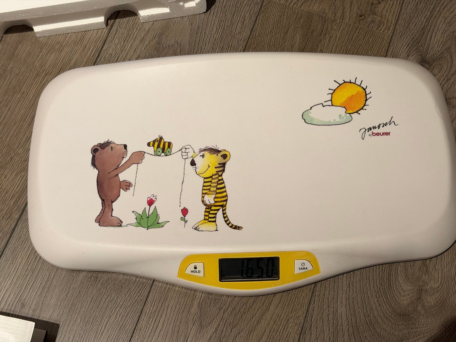 Beurer Janosch Babyweegschaal JBY 80 met Hold-functie, Ophalen, Minder dan 10 kg, 1 tot 500 gram, Personenweegschaal